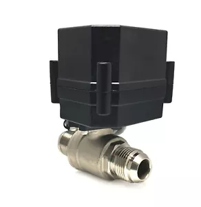AN10 Motorized Ball Valve 12V to 24VDC 3-wire Stainless Steel FKM/PTFE - Picture 1 of 2