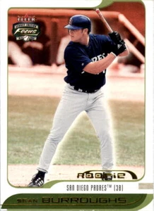 Camiseta Fleer Focus JE 2002 Parallel #227 Sean Burroughs novato #d 21/04 - casi nueva-como nueva - Imagen 1 de 1