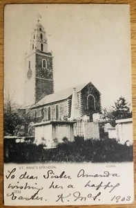 Iglesia de Santa Ana Shandon Cork Irlanda Postal 1903 - Imagen 1 de 1