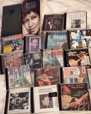 HUGE 19 CD LOT BLUES JAZZ ARETHA KEN BURNS JOE TEX BIG JOE TURNER MUDDY WATERS + Foto 1 de 4