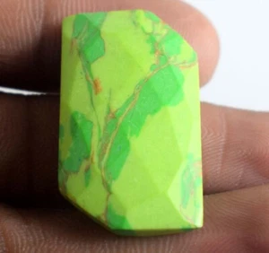 22.55 Ct Natural Fancy Shape Arizona Green Turquoise Gemstone Certified B73241 - Bild 1 von 7