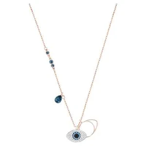 Swarovski Symbolica Pendant Necklace Evil Eye Blue Mixed Metal Finish 5172560 - Picture 1 of 5