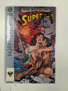 DEATH OF SUPERMAN Comic - #51/299 + COA - Signature & Sketch By Dan Jurgens 1993 - Bild 1 von 9