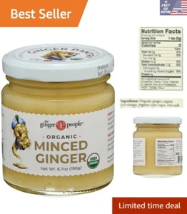 Versatile Organic Minced Ginger, 6.7 oz - Perfect for Marinades & Stir Fry - Picture 1 of 10