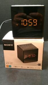 Sony ICF-C1 FM/AM Clock Radio Black Cube NICE BT11