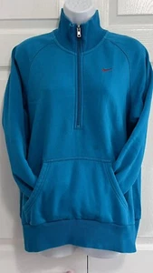 NIKE Athletic Dept Teal 1/4 Zip Sweatshirt Sz XL - Picture 1 of 6
