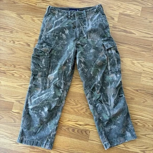Abercrombie & Fitch cargo Pants Men’s Baggy Real Tree Style Camo 30X27.5 - Picture 1 of 12