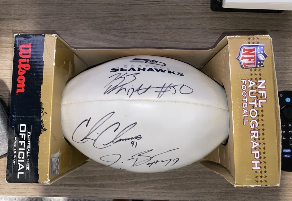 Seattle Seahawks Super Bowl XLVIII Champions Signed Ball - Image 1 of 1
