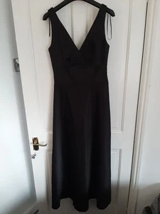 Laura Ashley Black Ballgown Prom Wedding guest Maxi Floor length Dress Size 8 - Picture 1 of 8