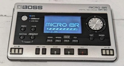BOSS Micro BR BR-80 Digital Recording Multi Track Recorder Audio From Japan - Image 1 of 4