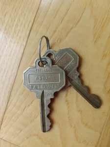 2 Baldwin Factory Pre-Cut Keys 63934 - Picture 1 of 3