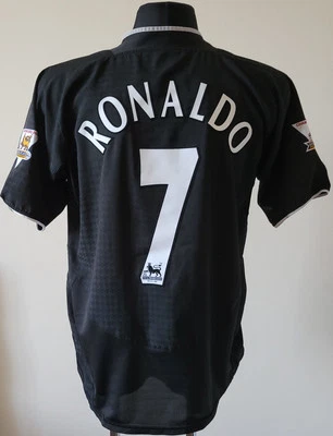 Camiseta Nike Fútbol Visitante Manchester United 2003 - 2005 #7 Ronaldo Talla L Adulto Foto 1 de 4