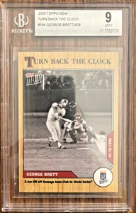 2020 Topps Now Turn Back Clock BGS 9 #194 George Brett Kansas City Royals/408 - Picture 1 of 6