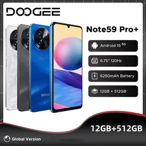Global Version DOOGEE NOTE 59 PRO+ 5G Smartphone 6250mAh 36GB+512GB 50MP NFC OTG - Picture 1 of 19