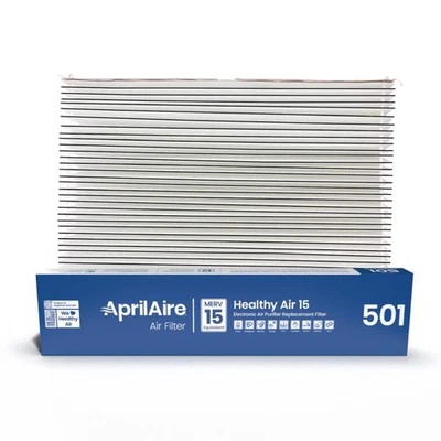 AprilAire 501 MERV 15 16x25x6 Pleated Air Filter for Model 5000 Air Cleaner - Image 1 of 4