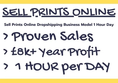 Ebay Dropshipping Online Print Business £8000+ Year Dropship Business 1 Hour Day - Image 1 of 4