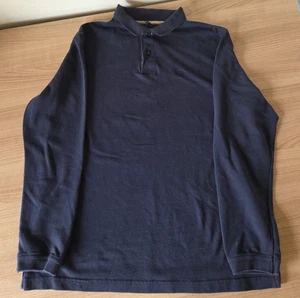 Barbour Long Sleeved Polo Shirt XL Blue - Picture 1 of 14