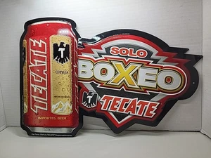 TECATE Solo Boxeo Imported Beer Metal Sign 15.5"× 12" - Picture 1 of 4