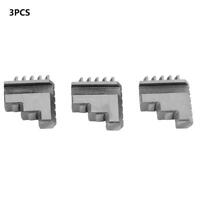 Heitune 3pcs/Pair K11-80 Outside Jaw Chuck Self-Centering Metal Lathe Chuck Jaws Metal Processing Tool 
