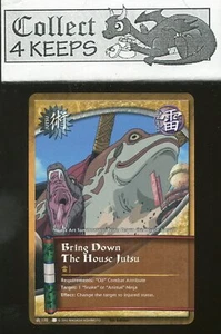 Shonen Jump Naruto CCG Bring Down the House Jutsu 170 1st Edition Near Mint - Picture 1 of 2