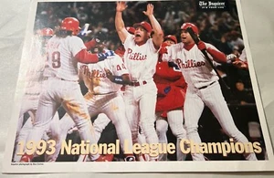 Vintage 1993 Philadelphia Phillies National League Champion 13 x 12 Bild - Bild 1 von 5