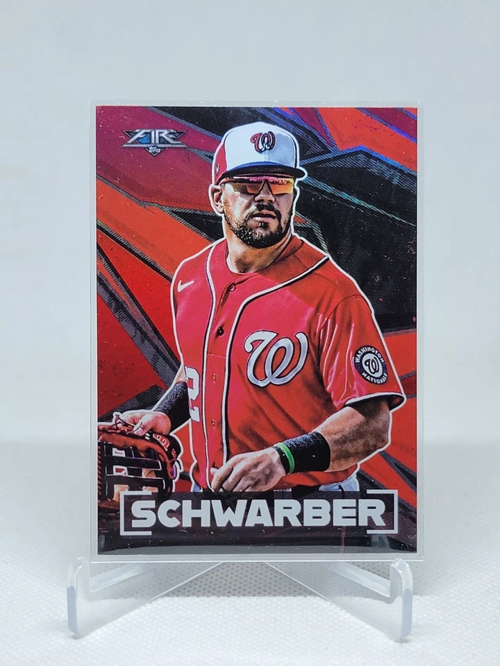 2021 Topps Fire #197 Kyle Schwarber Flame E8D - Image 1 of 1