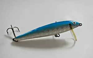 VINTAGE - FISHING LURE - HAND MADE IN FINLAND - FILANDIA - 3 1/2" - BLUE BACK - Picture 1 of 12