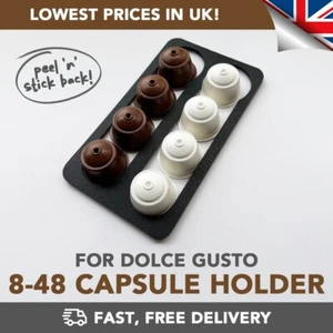 Dolce Gusto Coffee Capsule Pod Holder Wall Mounted (8-48 Capsules) - Adhesive! - Picture 1 of 11
