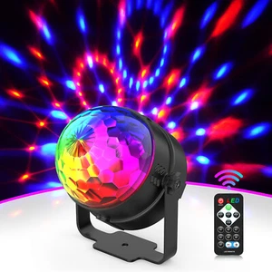 Party Magic Disco Ball Light LED Club RGB Rotating Club DJ Stage Lights +Remote - Picture 1 of 7