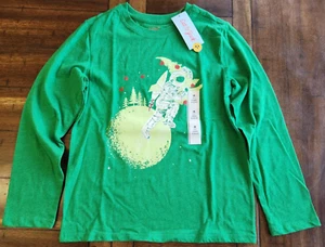 Astronaut Shirt Boy Christmas Tree Cat & Jack Space Moon Holiday M 8 Medium NEW - Picture 1 of 8