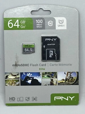 64GB Micro SDXC High-Speed Memory Card Class 10 U1 - Image 1 of 2