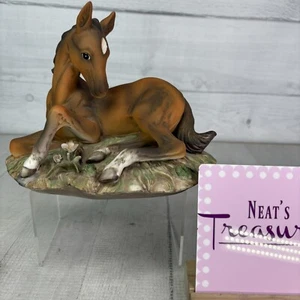 1982 Masterpiece By Homco RESTING HORSE Colt Foal Mexico Porcelain 6"T Figurine - Picture 1 of 17