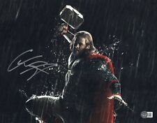 Chris Hemsworth Signed 11x14 Thor Marvel Avengers Authentic Autograph Beckett