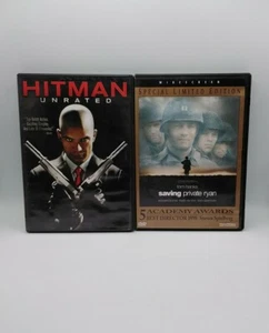 HITMAN UNRATED & SAVING PRIVATE RYAN 2-DVD Bundle Used - Picture 1 of 3
