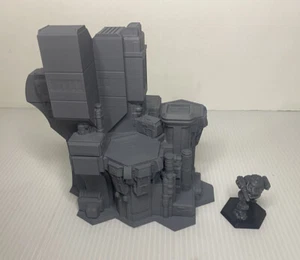 Spaceport Launch Facility w/ Hex Base, Tabletop War Game Terrain Battletech 6mm - Picture 1 of 6