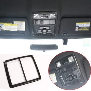 Fit For T@yota T@coma 2016-2020 Carbon Fiber ABS Front Reading Light Lamp Cover - Foto 1 di 8