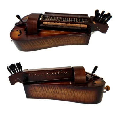 Hand Made Maple wood 6 strings 24 keys Hurdy Gurdy - Image 1 of 4