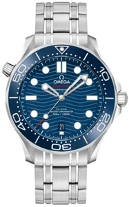 Reloj suizo Omega Seamaster 21030422003001 300M esfera azul y bisel acero para hombre - Imagen 1 de 5