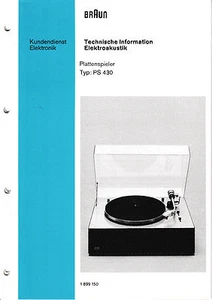 Service Manual-Anleitung für Braun PS 430 - Picture 1 of 1