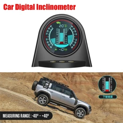 Digital Inclinometer Slope Meter Gauge Gradient Tilt Indicator For Off Road Car - Image 1 of 4