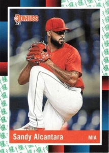 SANDY ALCANTARA-PITCHER-MIAMI MARLINS-2022 DONRUSS-1988 RETRO- #269 - Picture 1 of 2