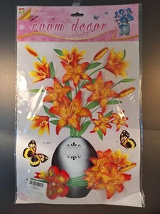 Fashion Decorator Wall Stickers Floral Design Peel  Stick Decor Easy Application - Picture 1 of 6