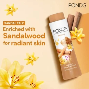 POND'S Sandale Radiance Talc Poudre, Écran Solaire Naturel, 50-400 Grammes - Livraison Gratuite - Photo 1/12