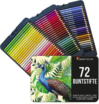 Zenacolor Buntstifte Set 72 Professionelles Buntstifte Farbstifte Zeichnen Kunst - Bild 1 von 4