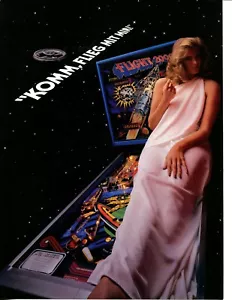 Flight 2000 German Pinball Promo Flyer / Ad / Brochure Mint - Bild 1 von 2