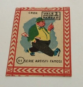 Vecchia figurina Premio Sport Crok 51 Serie Artisti Famosi anni 50 - Picture 1 of 1