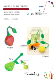 STOCK 24 pezzi infusori da THE a forma di frutta SMARTY - Imagen 1 de 1