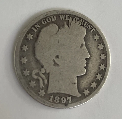 1897 Barber Half Dollar Cover