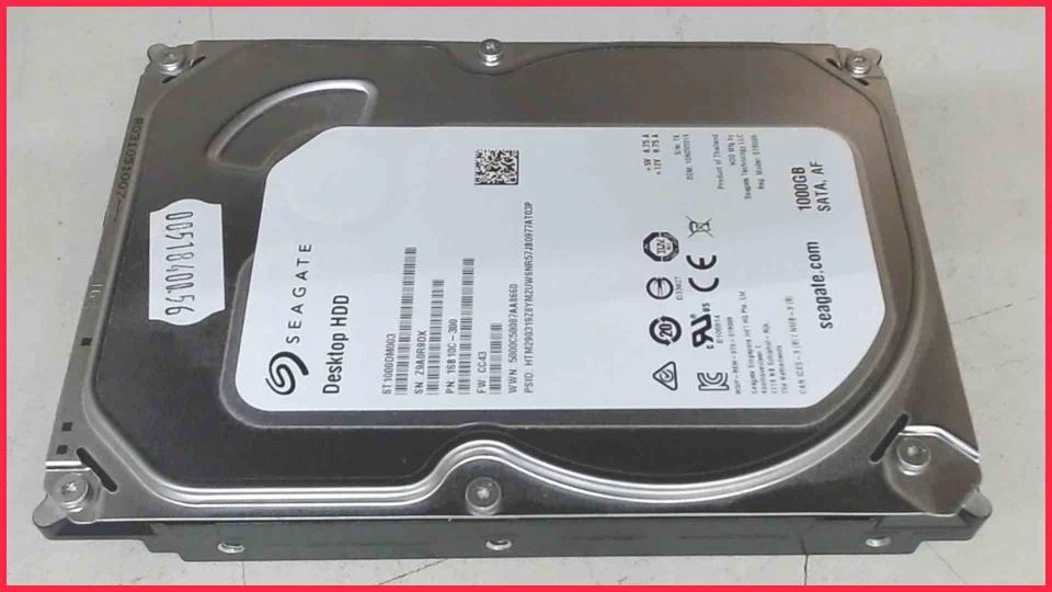 HDD Festplatte 3,5"  Seagate 1TB 1000GB ST1000DM003 SATA 7200PRM (6372h) - Bild 1 von 1