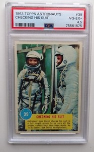 1963 Topps Astronauts 3-D Card - #39 John Glenn - PSA 4.5 - VG-EX+ Condition